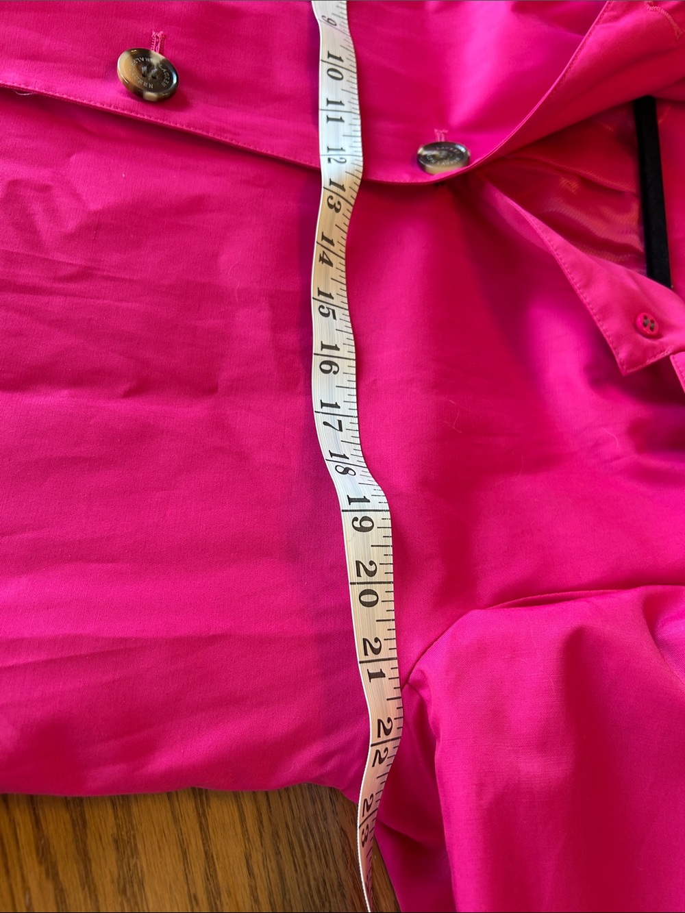 Lauren Ralph Lauren Hot Pink Single-Breasted Hooded Trench Coat - Picture 5 of 9